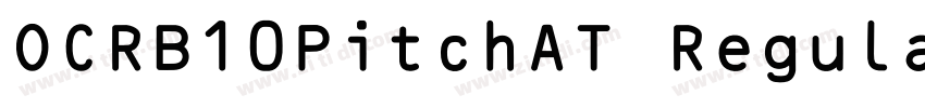 OCRB10PitchAT Regula字体转换